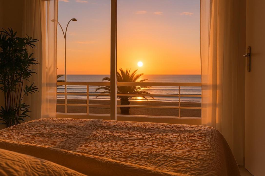 "Plage" Splendide Vue Mer Depuis La Chambre Et Le Salon Cuisine, 20M De La Plage! Canet-en-Roussillon Exteriér fotografie