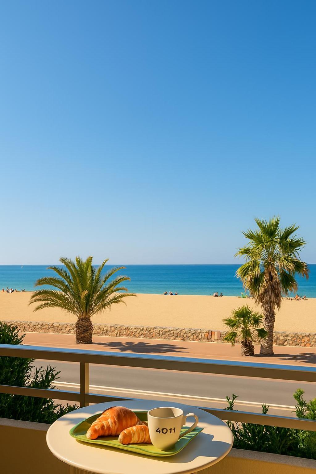 "Plage" Splendide Vue Mer Depuis La Chambre Et Le Salon Cuisine, 20M De La Plage! Canet-en-Roussillon Exteriér fotografie